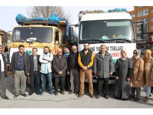 İHH'dan terör mağdurlarına 2 tırlık yardım