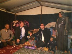 Beypazarı Kaymakamı Seyitoğlu, Suriyeli aileleri ziyaret etti