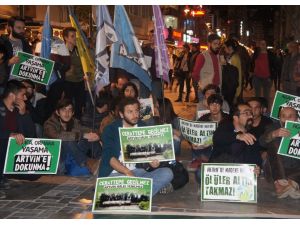 İzmir'de Cerattepe protestosu