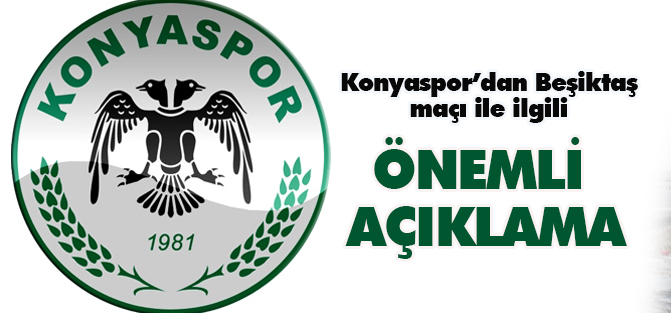 Konyaspor'dan önemli açıklama