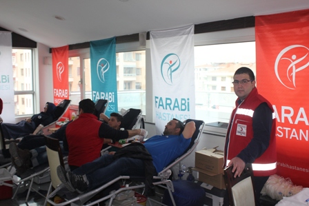 Farabi Hastanesi"nde kan bağışına destek