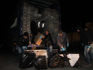 Konya'da 161 bin paket sigara ele geçirildi