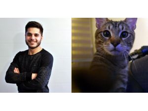 Kedisi uğruna kırdığı cam için büyük uğraş verdi