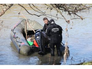 Gönen Çayı'ndaki ceset arama çalışmaları