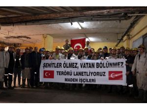 Maden işçilerinden terör eylemi