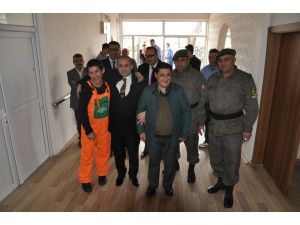 Gülşehir'de protokol mensupları engellilerle buluştu