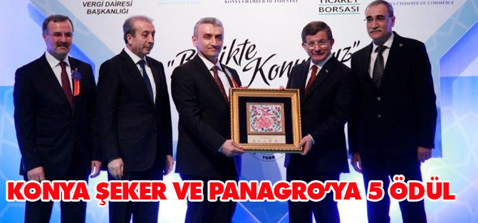 Konya Şeker ve Panagro’ya 5 ödül