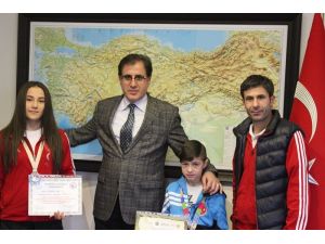 Gölbaşı Kaymakamı Aslan, sporcuları kabul etti