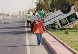İstanbul yolunda kaza: 2 yaralı