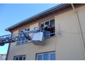 Nevşehir’de okullarda yangın tatbikatı