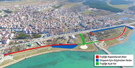 Beyşehir’de Vuslat Parkı yolu yayalaştırılıyor