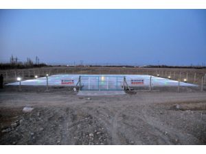 Akşehir Belediyesi’nden ışıklandırmalı helikopter pisti