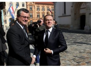 AB Konseyi Başkanı Tusk Hırvatistan'da