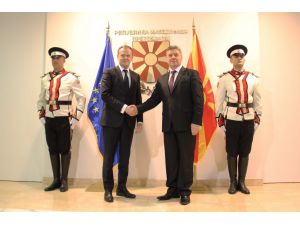 AB Konseyi Başkanı Tusk Makedonya'da