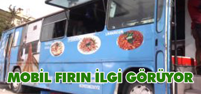 Mobil fırın ilgi görüyor