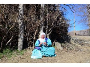 Köylü kadınların mesaisi yoğun geçiyor