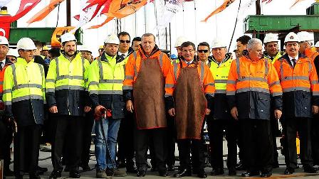 Yavuz Sultan Selim Köprüsü'nde son tabliye yerleştirildi