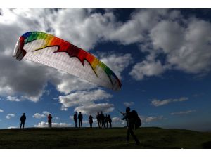 Samsun'da yamaç paraşütü etkinliği
