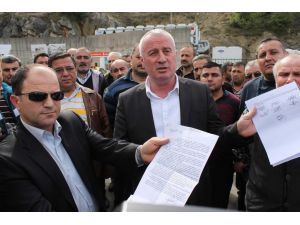 Zonguldak'ta taksicilerden eylem