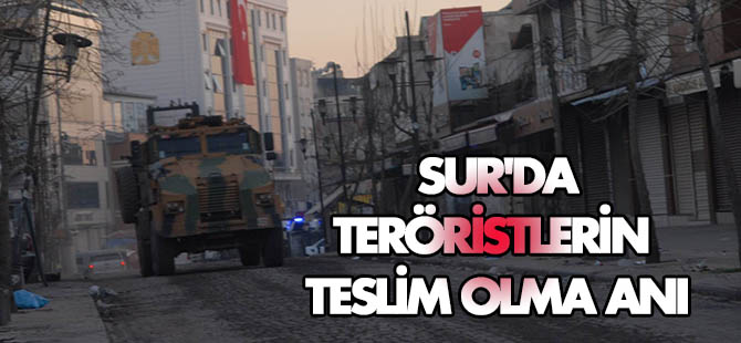 Sur'da teslim olan teröristlerin görüntüleri paylaşıldı