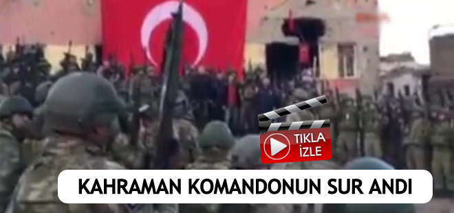 Operasyonların tamamlandığı Sur'da komando andı