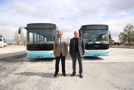 Beyşehir'de belediye otobüslerine yenileri eklendi