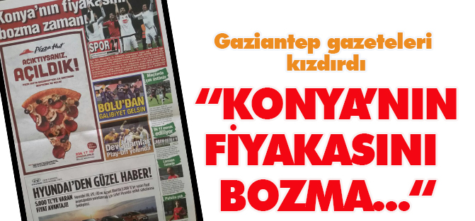 Gaziantep Konya'nın fiyakasını bozamadı