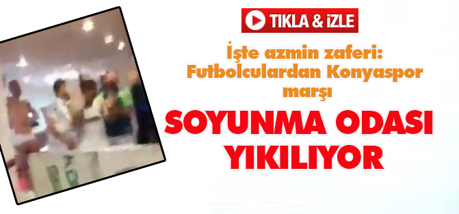 Soyunma odası yıkılıyor: Konyaspor geliyor bak