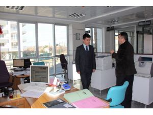 Kaymakam Özcan'dan SGK'ya hayırlı olsun ziyareti