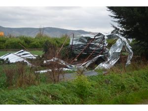 Kozan'da şiddetli fırtına zarara sebep oldu