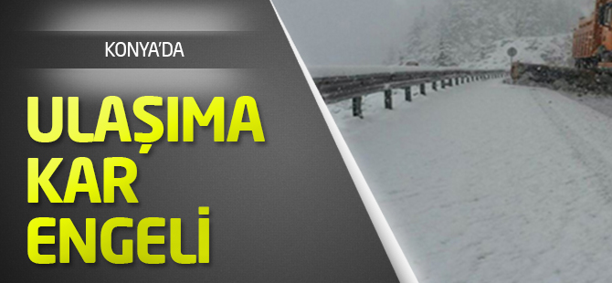 Alacabel'de Ulaşıma Kar Engeli