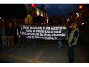 Adana'da izinsiz yürüyüşe polis müdahalesi