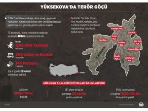GRAFİKLİ - Yüksekova'da terör göçü
