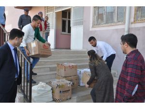 Terör mağduru öğrencilere kitap yardımı