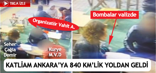 Kızılay bombası, Ankara'ya valiz içinde götürülmüş