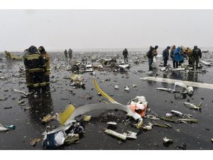 Rusya'da düşen FlyDubai yolcu uçağı