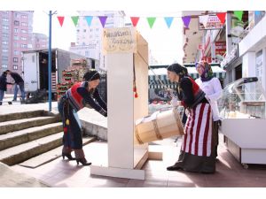 Şehir merkezinde yayık sesi