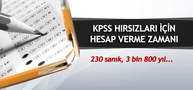 KPSS hırsızları için hesap verme zamanı