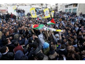 Batı Şeria'da cenaze töreni