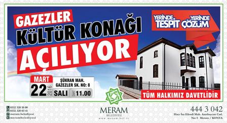 Gazezler Kültür Konağı açılıyor