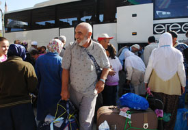 Umreye gidenler dönüyor