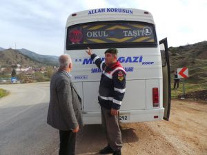 Mihalgazi'de okul taşıtları denetlendi
