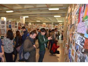 1. Uluslararası Posta Sanatı Bienali açıldı