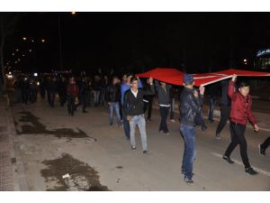 Kaman'da "teröre lanet" yürüyüşü