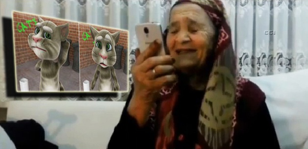 Karadenizli ninenin 'Konuşan Kedi'yle imtihanı VİDEO