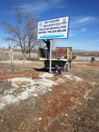 Beyşehir’in mahallelerine yeni tabelalar