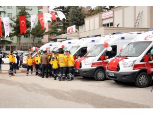 Çorum'da ambulans dağıtım töreni