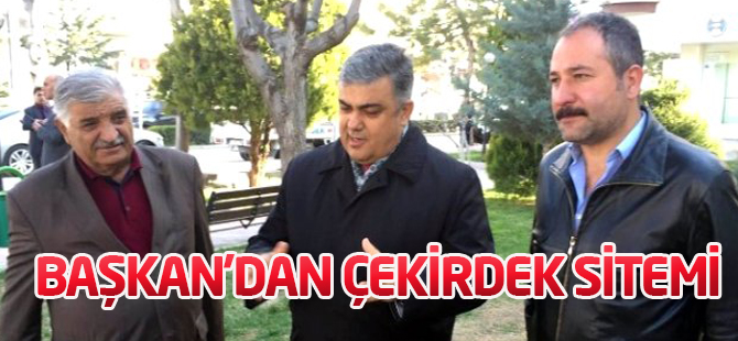 Başkan Özgüven'den Çekirdek Kabuğu Sitemi