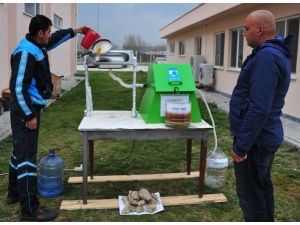 Çanakkaleli tekniker "tezgah altı yağ ayrıştırıcısı" üretti