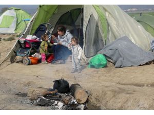 Sakız'da sığınmacılır kamptan çıktı